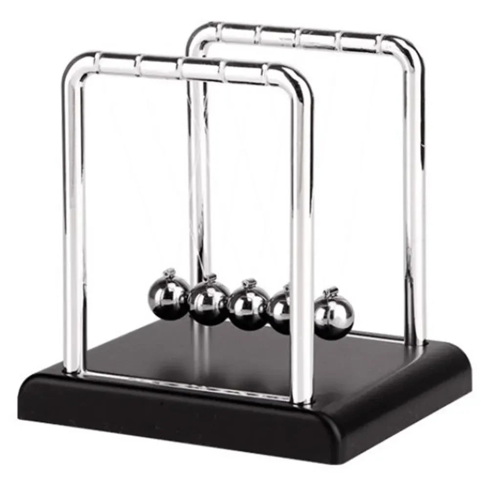 Pendule de Newton en Acier - Objet Déco Bureau & Anti-Stress