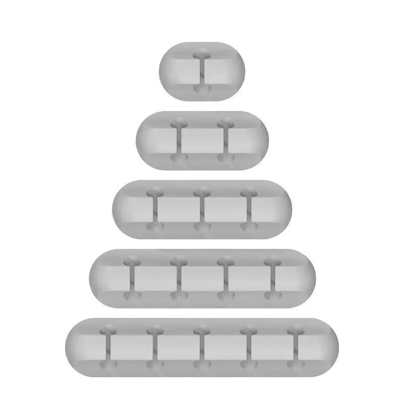Organisateur de Câbles en Silicone - Clips Range-Câbles Bureau