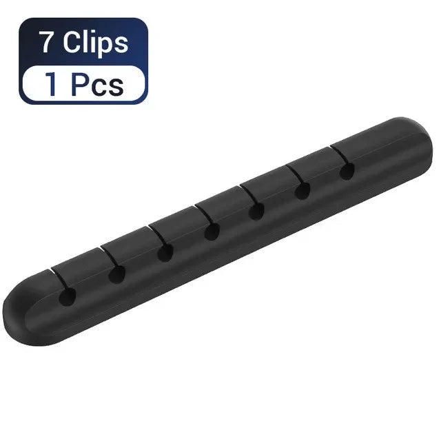 Organisateur de Câbles en Silicone - Clips Range-Câbles Bureau