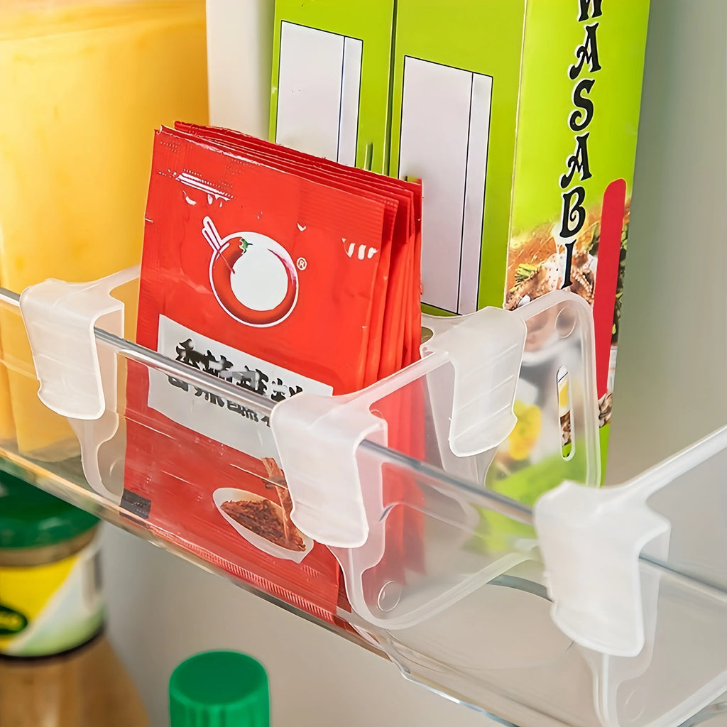 Séparateurs de Réfrigérateur Transparents - Diviseurs Ajustables pour Frigo & Placards