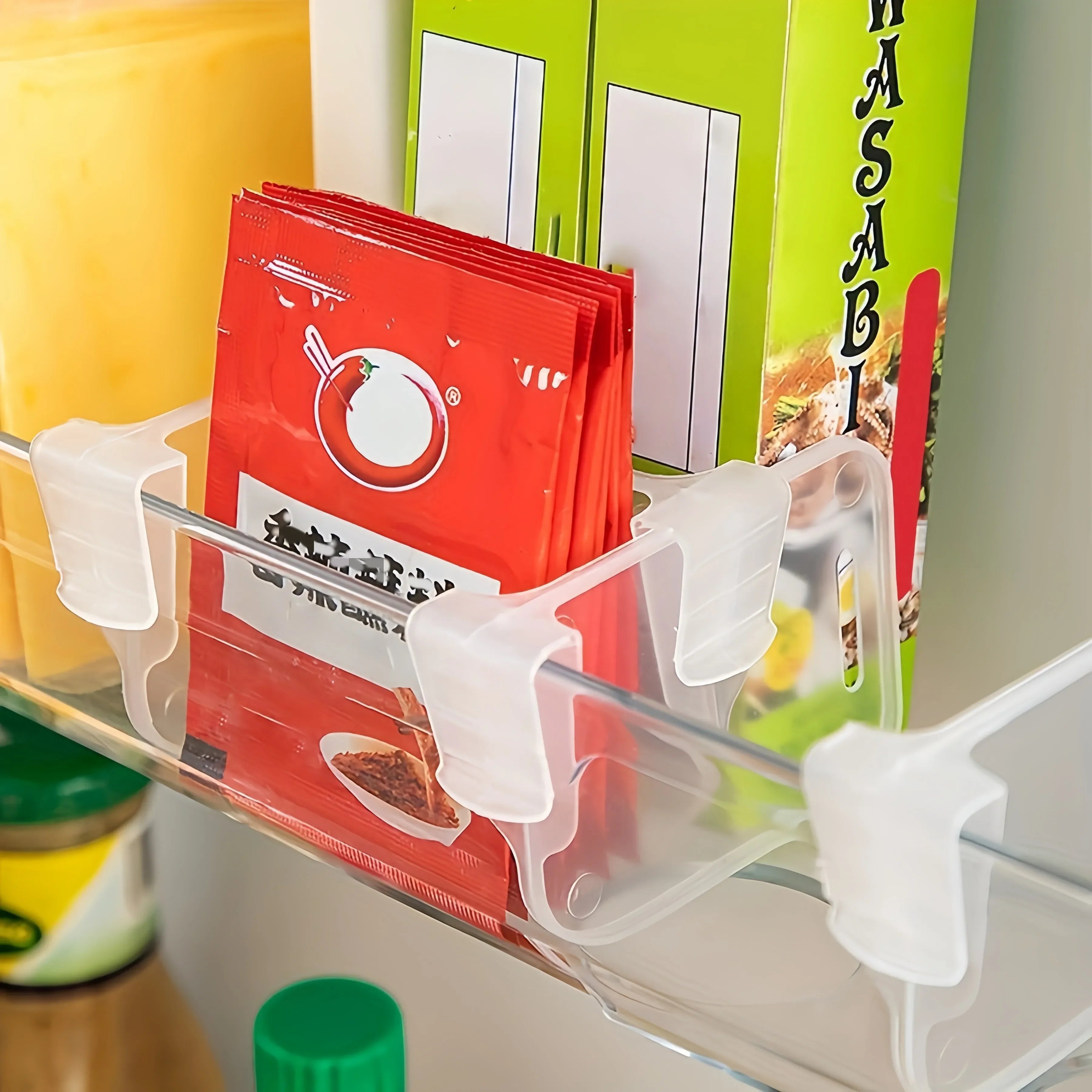 Séparateurs de Réfrigérateur Transparents - Diviseurs Ajustables pour Frigo & Placards