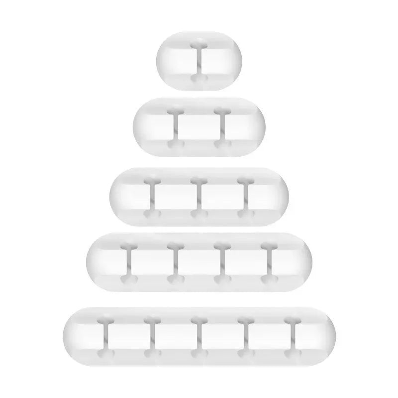 Organisateur de Câbles en Silicone - Clips Range-Câbles Bureau
