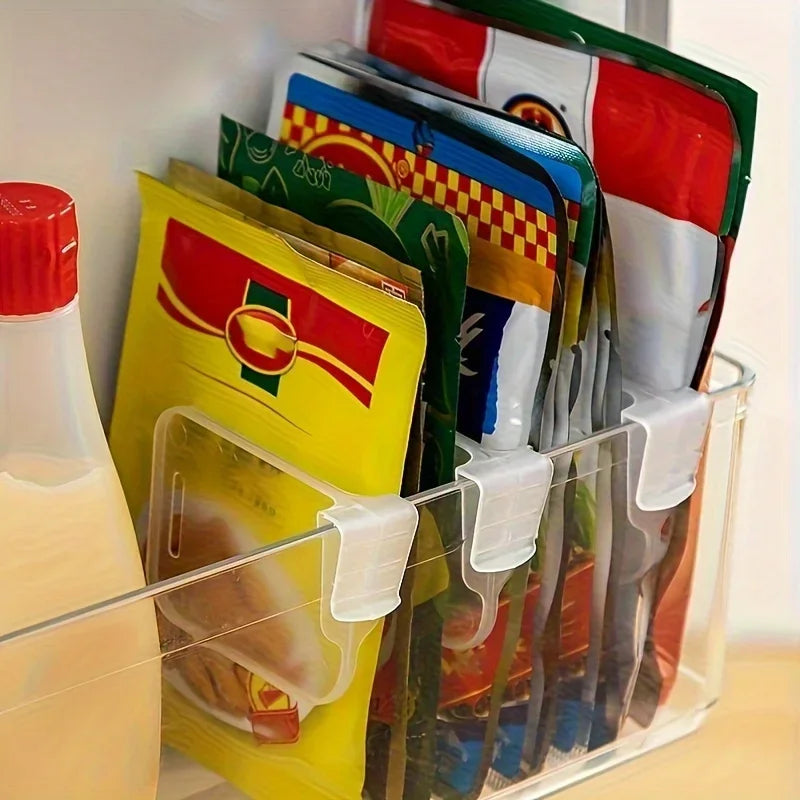 Séparateurs de Réfrigérateur Transparents - Diviseurs Ajustables pour Frigo & Placards