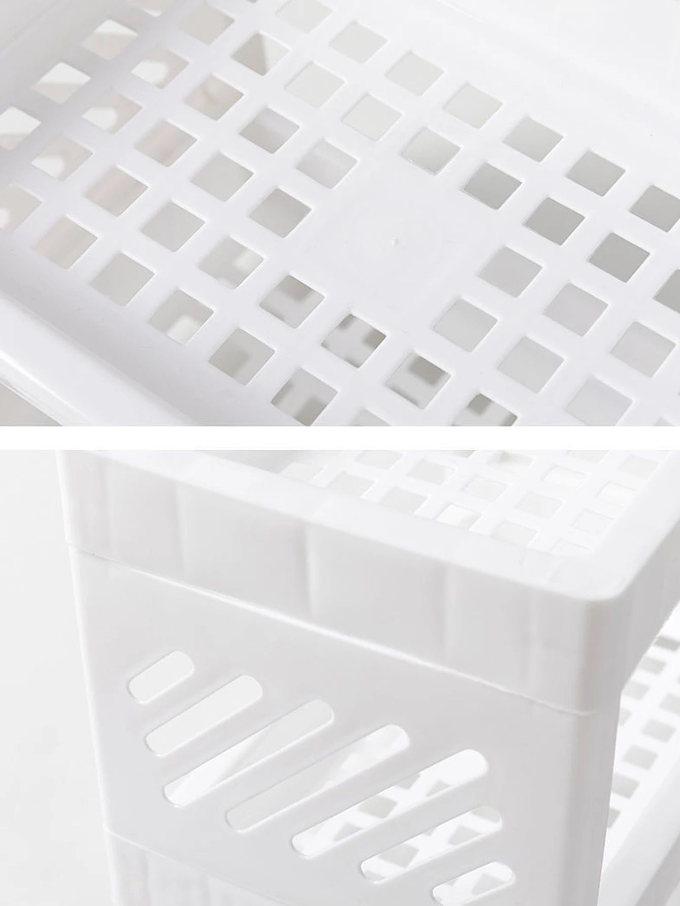 Rangement de Bureau 2 Niveaux - Organisateur Blanc Multi-Usage