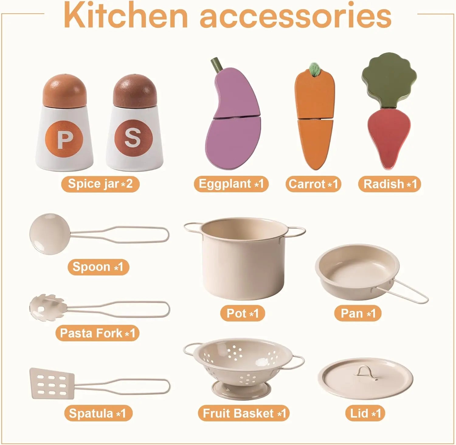 Cuisine en Bois pour Enfants - Dînette Vintage avec Évier et Four