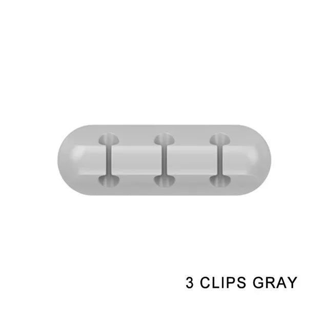 Organisateur de Câbles en Silicone - Clips Range-Câbles Bureau