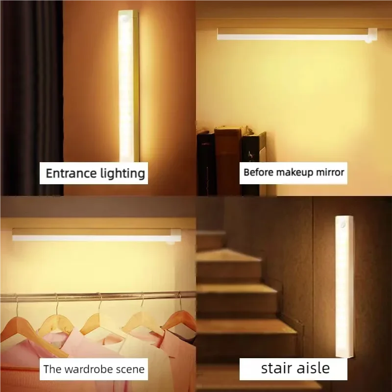 Ruban LED Rechargeable à Détecteur de Mouvement - Éclairage Placard & Escalier