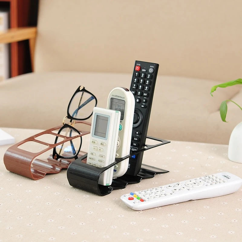 Organisateur de Télécommandes 4 Compartiments - Rangement de la Bureau Créatif